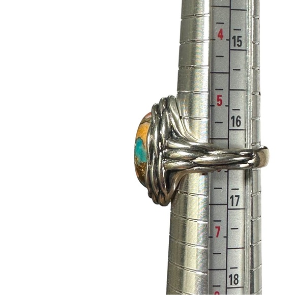 GM CN 925 Sterling Silver 3 mm Rainbow CZs Eternity Ring Size 6 Gay Pride 3g New - Picture 13 of 15